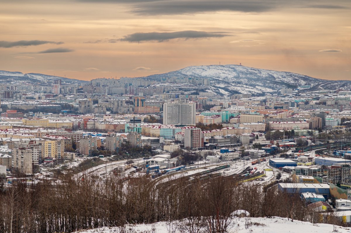 Вид на Мурманск