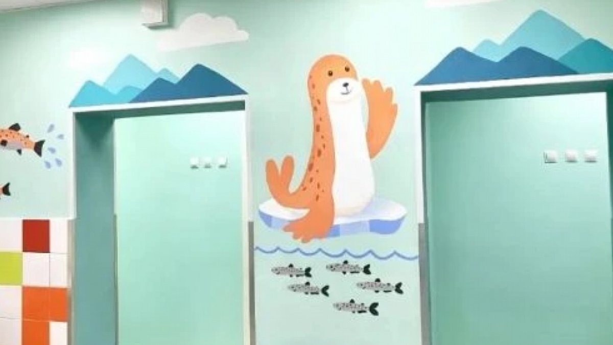 Стена в отделении больницы