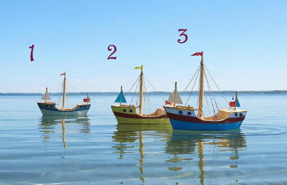три детских кораблика