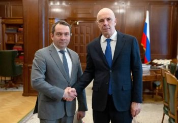 Встреча между  губернатором Мурманской области Андреем Чибисом и министром финансов России Антоном Силуановым