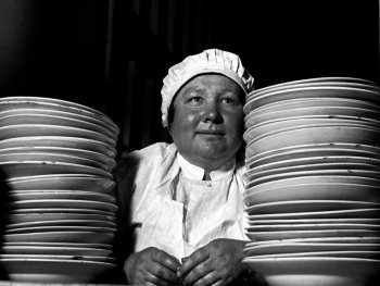 Повар в советском детском саду.