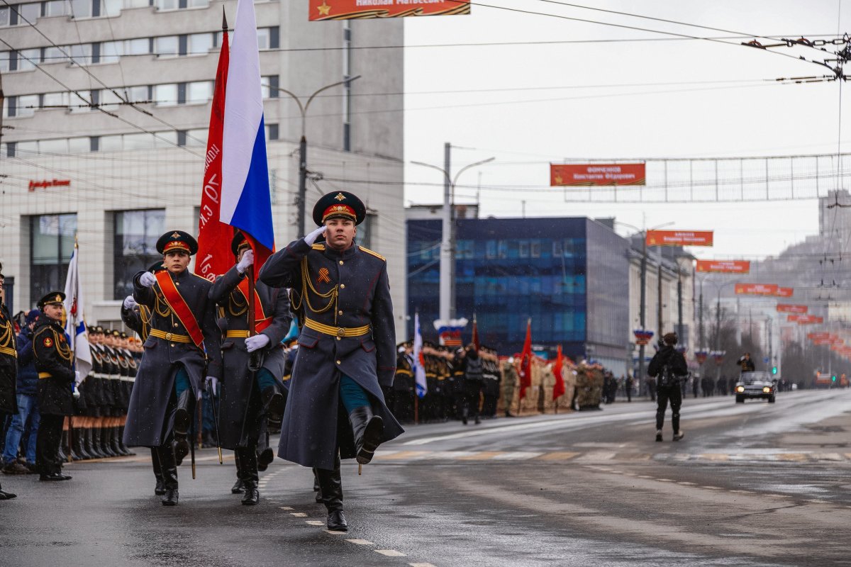 Парад Победы в Мурманске.
