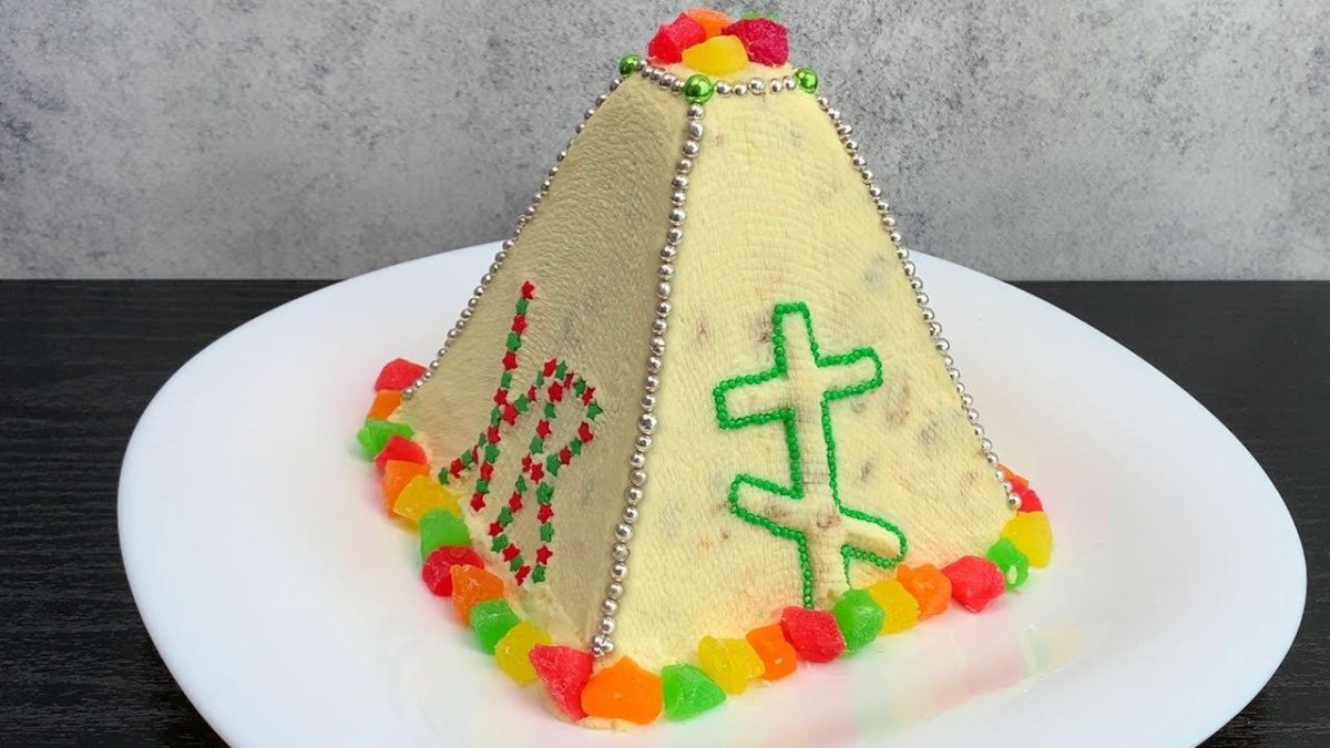 творожная пасху с цукатами