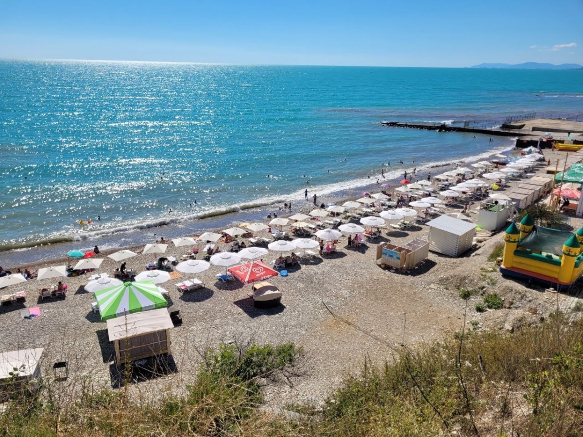 Пляж в Геленджике