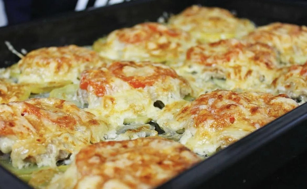 мясо по-французски на противне