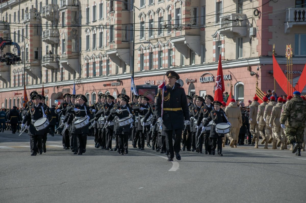 Парад Победы в Мурманске.