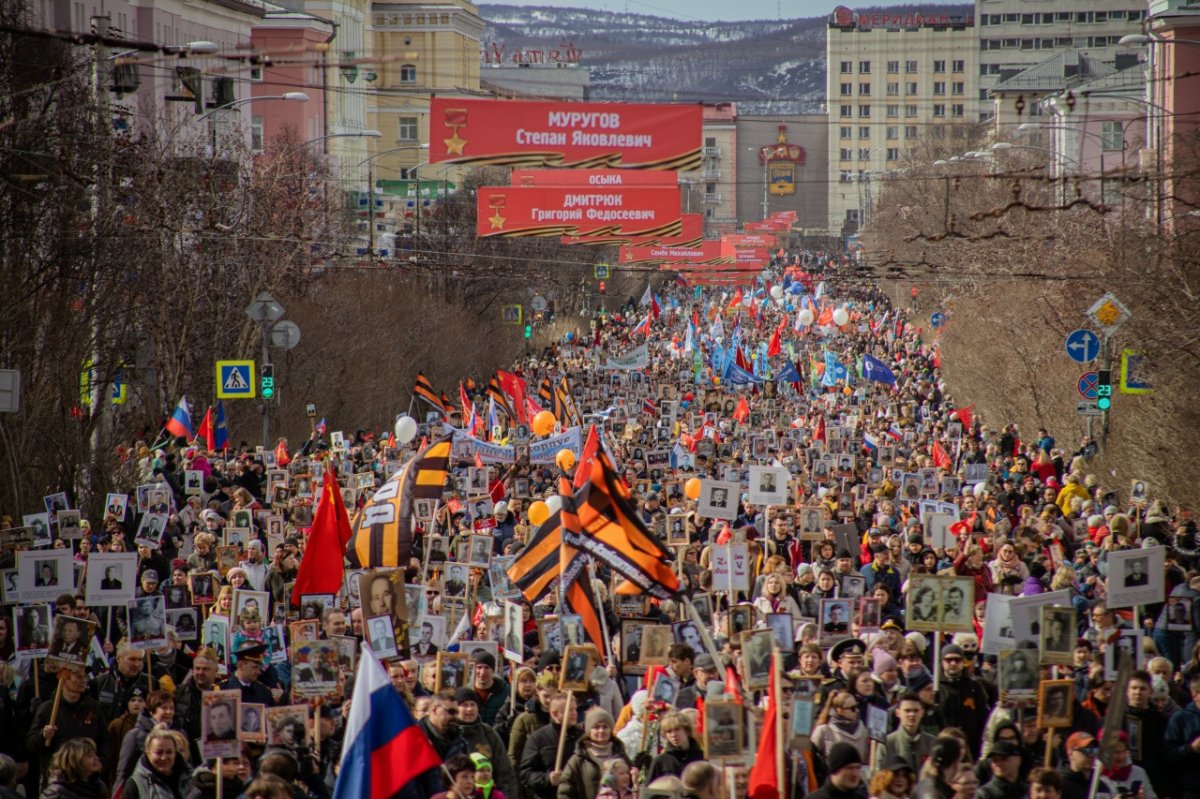 Парад Победы в Мурманске.