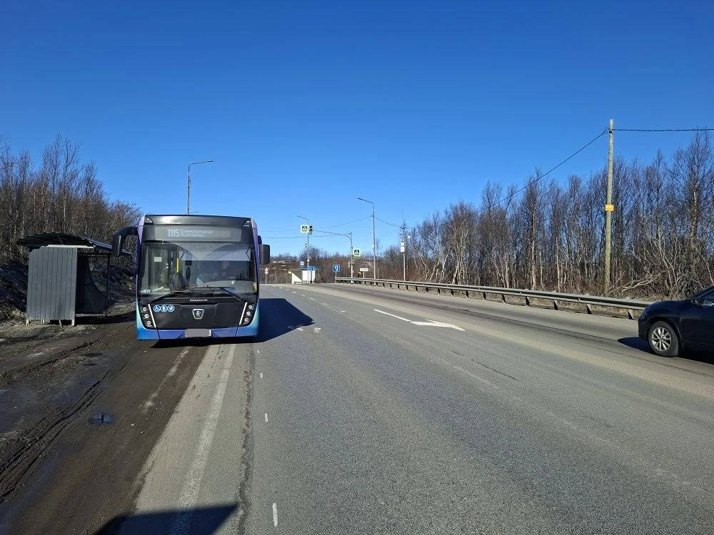 Рейсовый автобус №105 из Североморска.