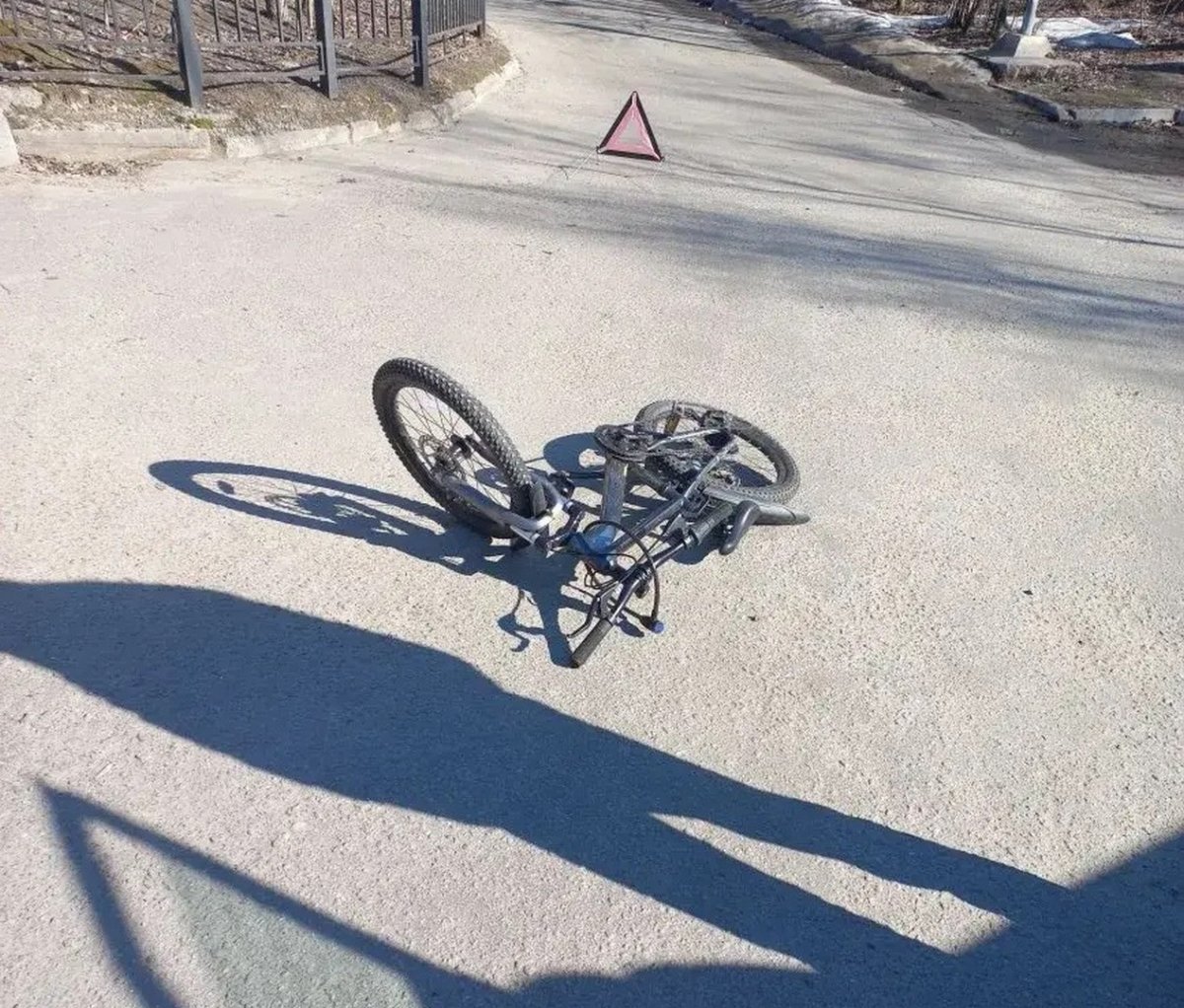 Место ДТП с участием ребёнка.