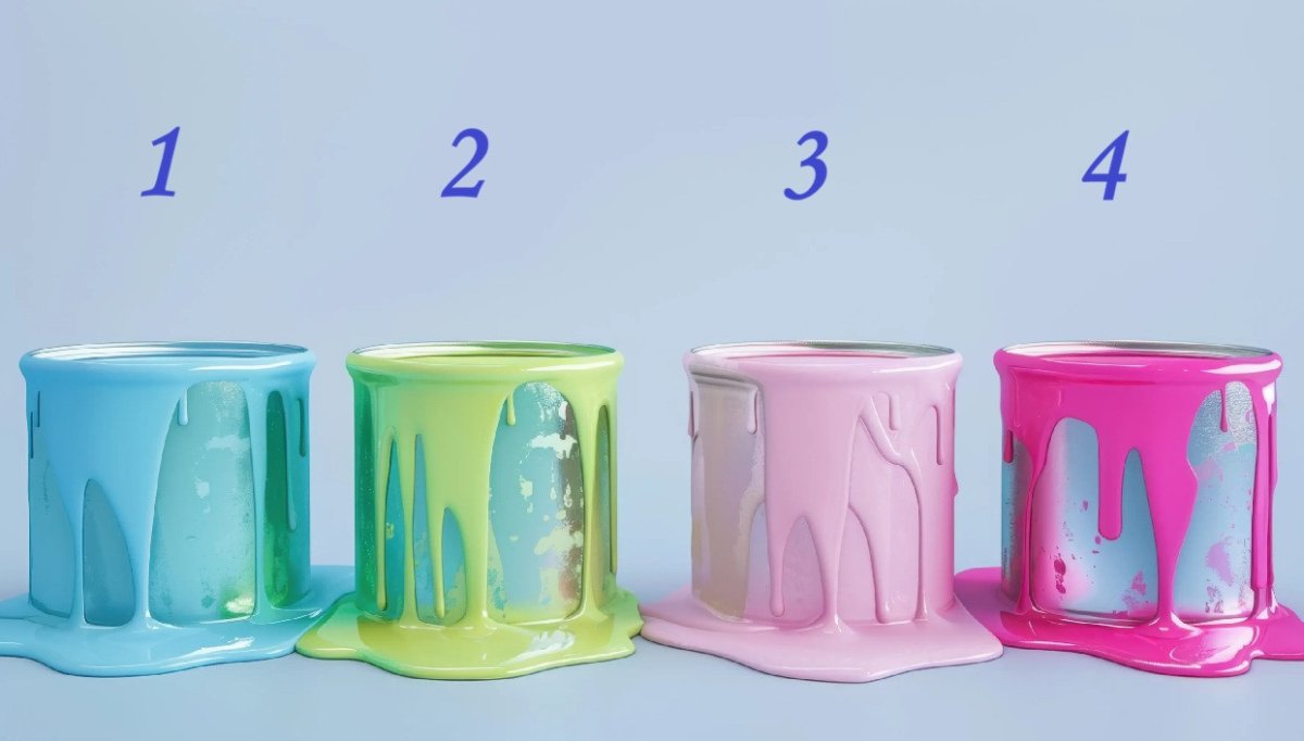 четыре банки с краской