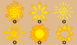 шесть вариантов солнца