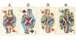 четыре карты разной масти