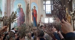освящение вербы в храме