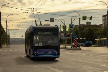 Троллейбус в Мурманске.