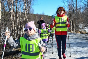 Лыжный пробег на "Снежинке" в Мурманске