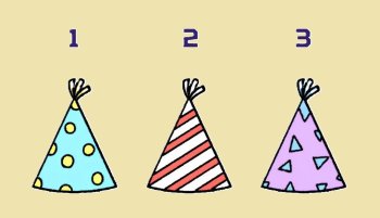 три праздничных колпака